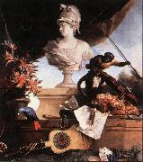 OUDRY, Jean-Baptiste Allegory of Europe sg Spain oil painting artist